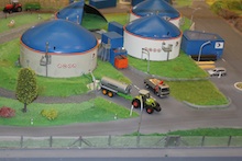 Model of biofuel tanks